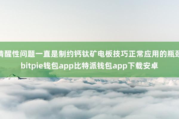 清醒性问题一直是制约钙钛矿电板技巧正常应用的瓶颈bitpie钱包app比特派钱包app下载安卓