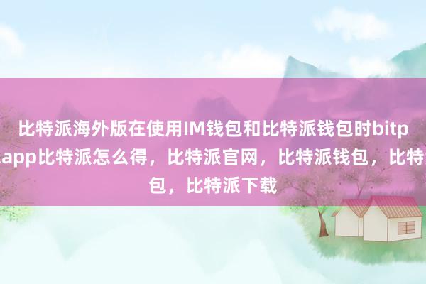 比特派海外版在使用IM钱包和比特派钱包时bitpie钱包app比特派怎么得，比特派官网，比特派钱包，比特派下载