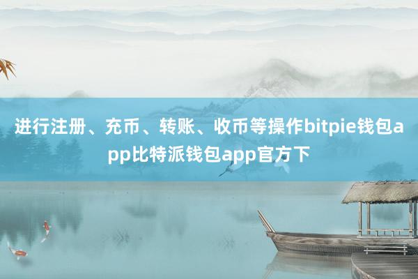 进行注册、充币、转账、收币等操作bitpie钱包app比特派钱包app官方下