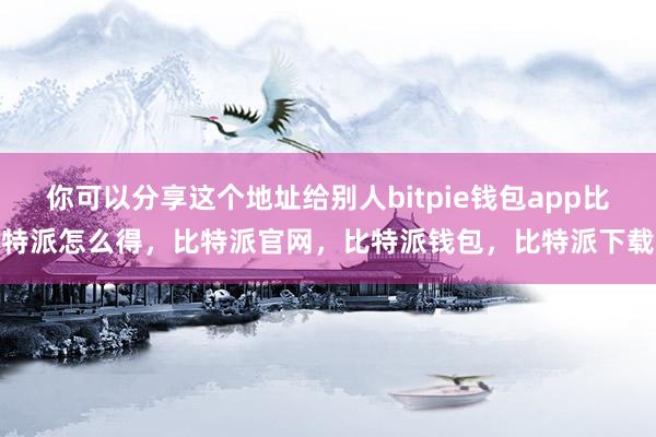 你可以分享这个地址给别人bitpie钱包app比特派怎么得，比特派官网，比特派钱包，比特派下载