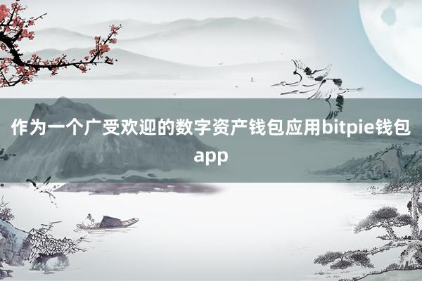 作为一个广受欢迎的数字资产钱包应用bitpie钱包app