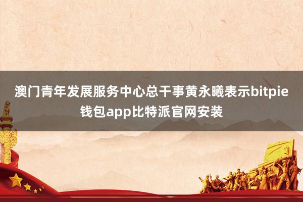 澳门青年发展服务中心总干事黄永曦表示bitpie钱包app比特派官网安装