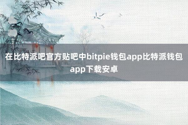 在比特派吧官方贴吧中bitpie钱包app比特派钱包app下载安卓