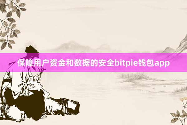 保障用户资金和数据的安全bitpie钱包app