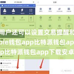 用户还可以设置交易提醒和限额bitpie钱包app比特派钱包app下载安卓