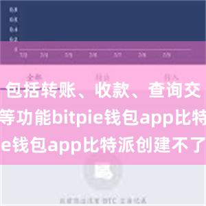 包括转账、收款、查询交易记录等功能bitpie钱包app比特派创建不了