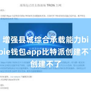 增强县城综合承载能力bitpie钱包app比特派创建不了