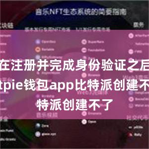 在注册并完成身份验证之后bitpie钱包app比特派创建不了