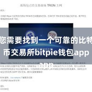 您需要找到一个可靠的比特币交易所bitpie钱包app