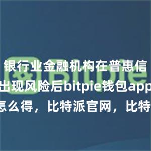 银行业金融机构在普惠信贷业务出现风险后bitpie钱包app比特派怎么得，比特派官网，比特派钱包，比特派下载