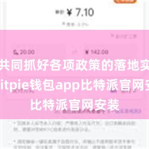 共同抓好各项政策的落地实施bitpie钱包app比特派官网安装